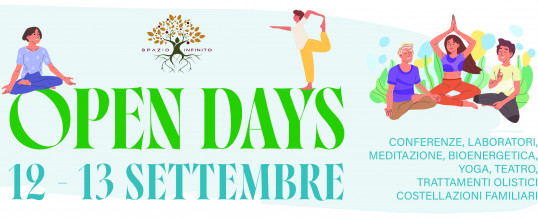 OPENDAYS 12 E 13 SETTEMBRE